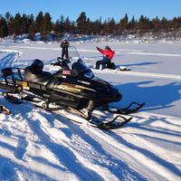 Ice fishing in Lapland