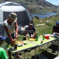 Fishing high-altitude trout lakes by helicopter in the Pyrenees