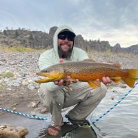 Missouri River guided fly fishing trip