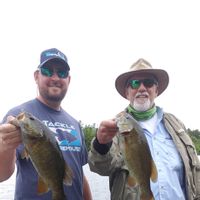 Pontoon Boat Fishing on Junior Lake