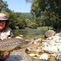 Fly fishing in Bosnia with guide Amir