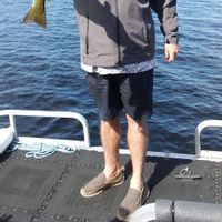 Pontoon Boat Fishing on Junior Lake