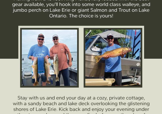 Lake Erie fishing charter packages.